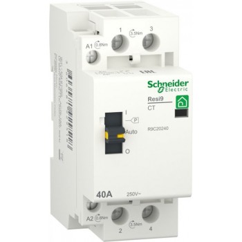 Контактор модульный RESI9 1P+N 40A 2NO Schneider Electric